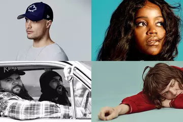 C'wise from top left: Illy, Tkay Maidza, Allday (pic: Kane Hibberd), A.B. Original