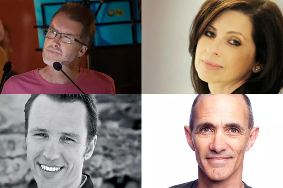 C'wise from top left: Vin Maskell, Lucia Nardo, Andy Griffiths, Markus Zusak