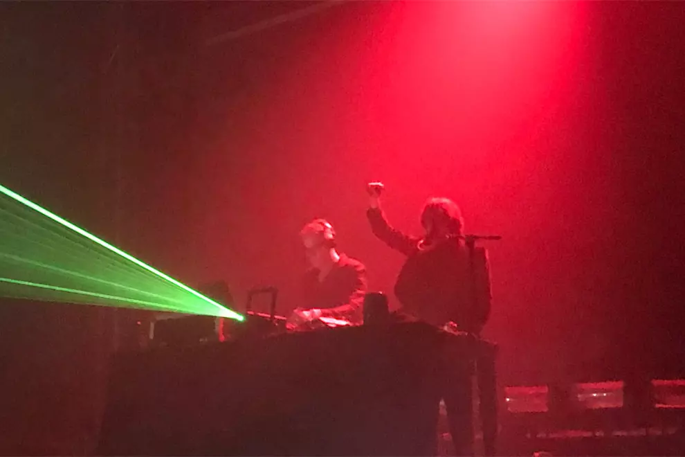 Steve Mackey and Jarvis Cocker. Pic by Bryget Chrisfield