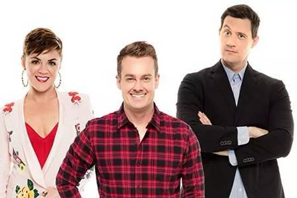 2DayFM breakfast team: Em Rusciano, Grant Denyer, Ed Kavalee