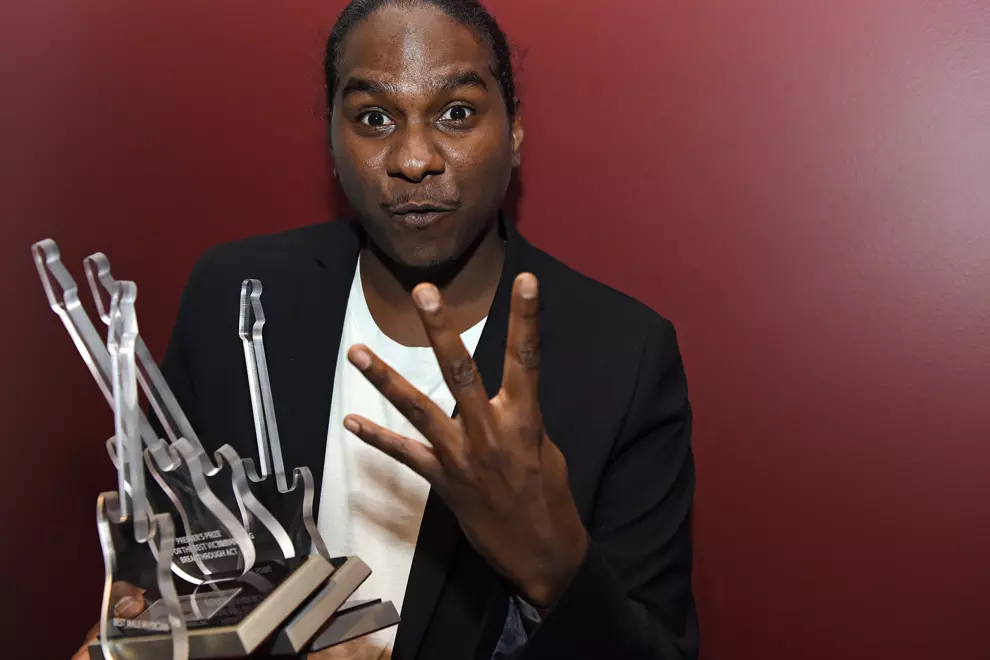 Baker Boy with his awards. All pics by Martin Philbey.