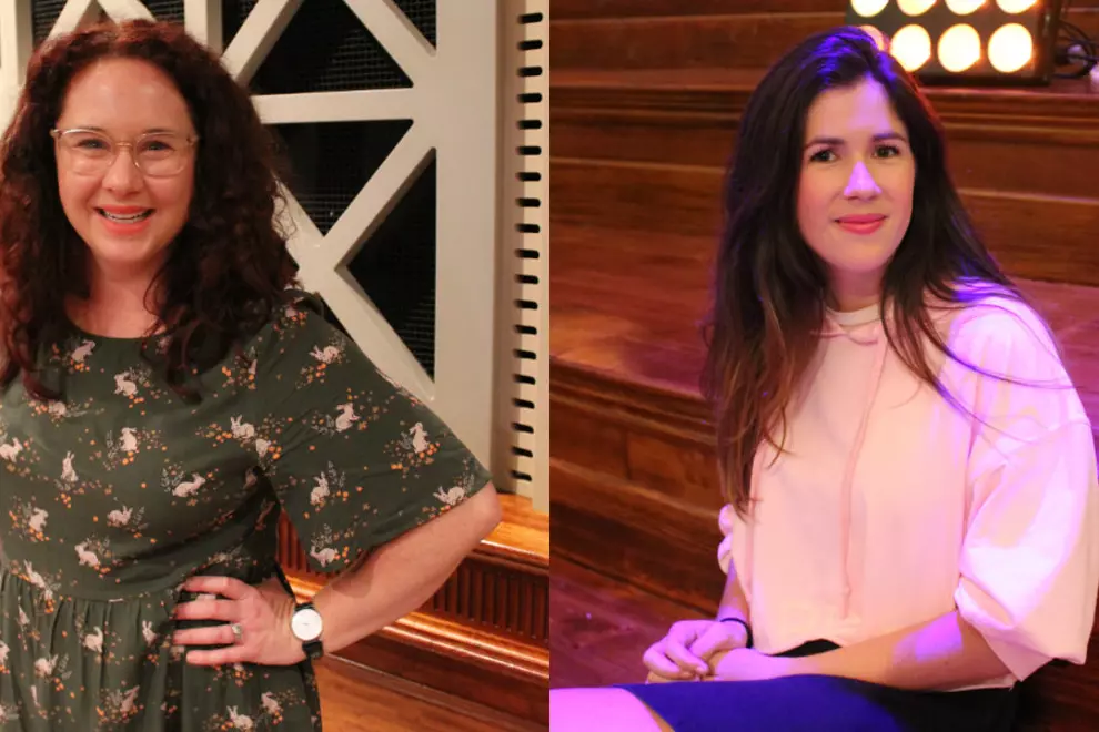 Comedians Mel Buttle & Becky Lucas