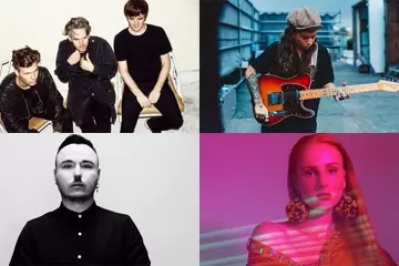 Clockwise L-R: PNAU, Tash Sultana (pic by Dara Munnis), Vera Blue (pic by Neil Kryszak), Duke Dumont