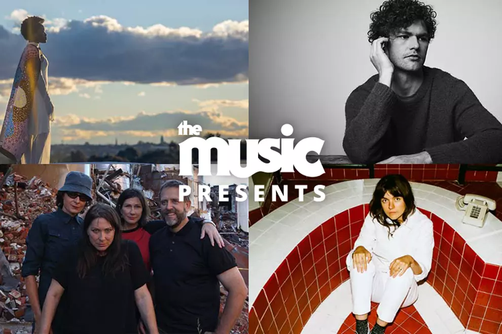Clockwise from top left (Sampa The Great, Vance Joy, Courtney Barnett, The Breeders)