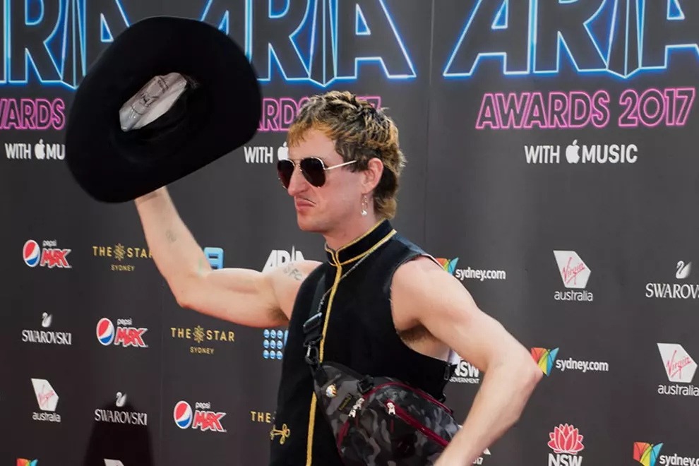 Callinan @ 2017 ARIAs. Pic by Simone Fisher