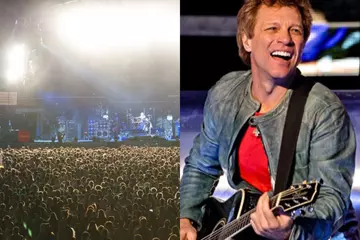 L: Metricon Stadium 2014 (pic by John Stubbs) R: Bon Jovi in Aus 2013 (pic by Josh Groom)