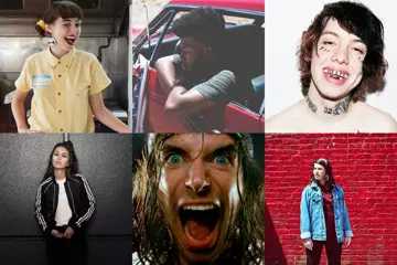 Clockwise: Stella Donnelly, Khalid, Lil Xan, Alex Lahey, Girl Talk, Amy Shark