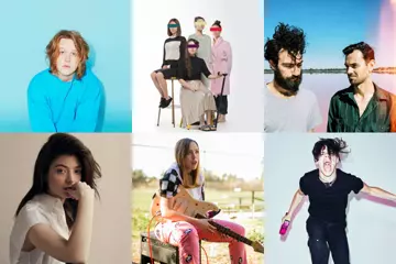 Clockwise: Lewis Capaldi, Haiku Hands, No Mono, Yungblud, Soccer Mommy, Lorde