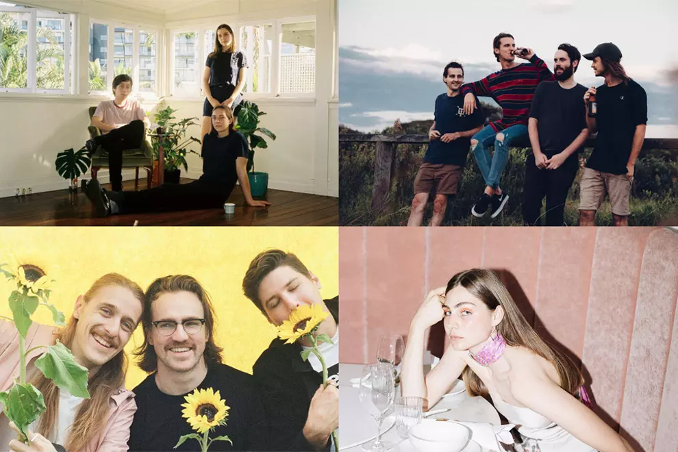 Clockwise from top left: Sweater Curse (pic by Seamus Platkauskas), Dear Seattle, Clea (pic by Savannah van der Niet), Bugs