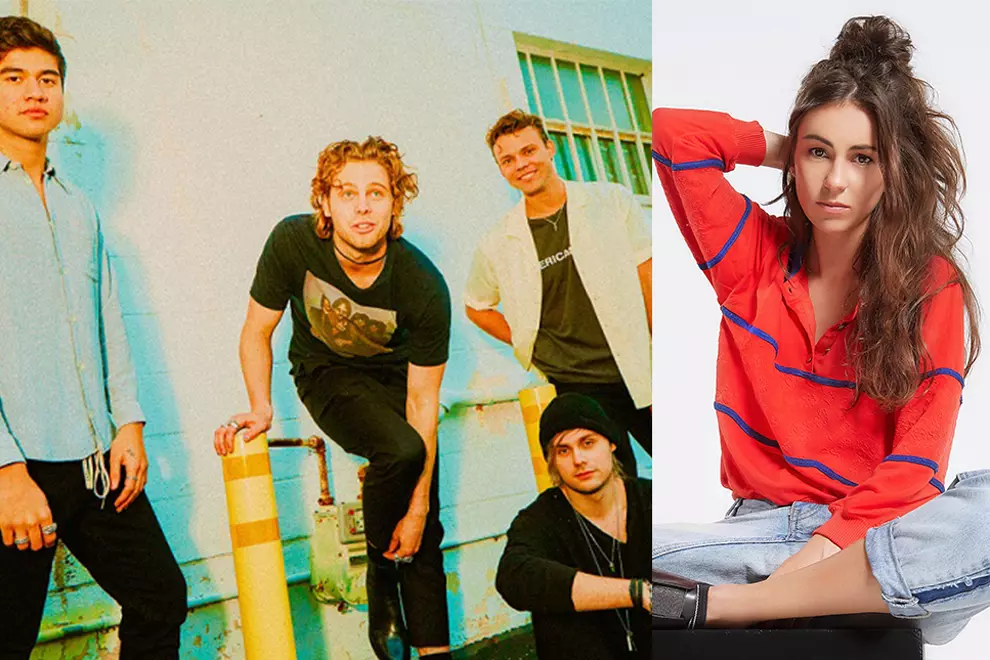 5SOS and Amy Shark (Shark pic by Michelle Pitiris)