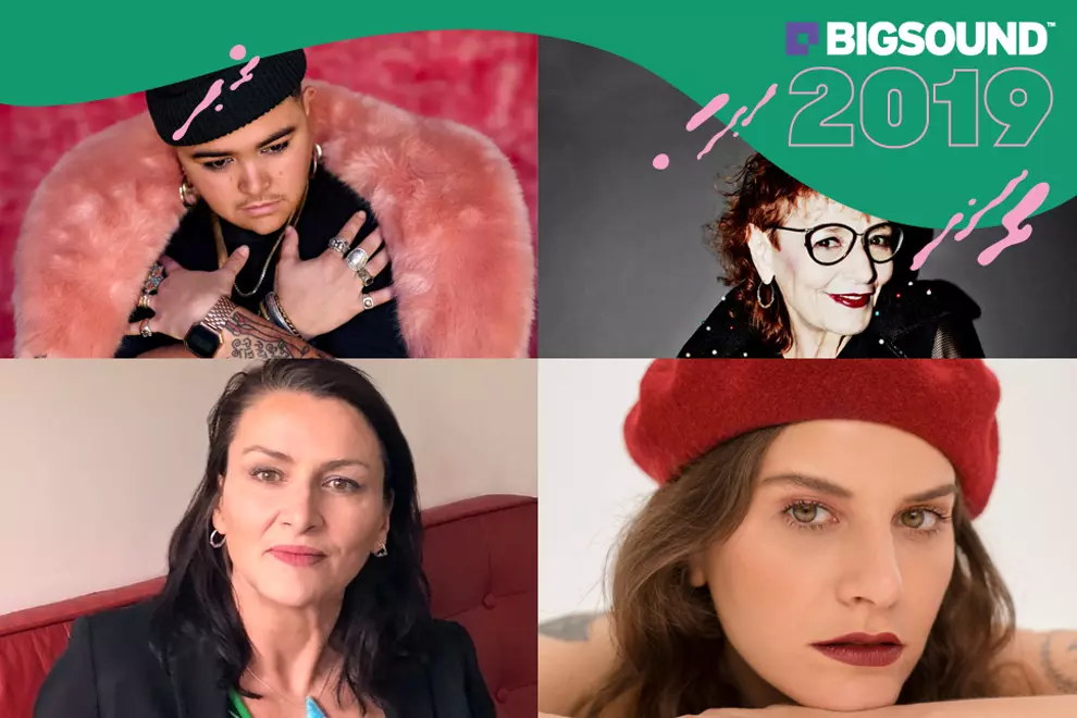 L to R, clockwise: Bethany Cosentino, Vivien Goldman, Mojo Juju, Sahara Herald