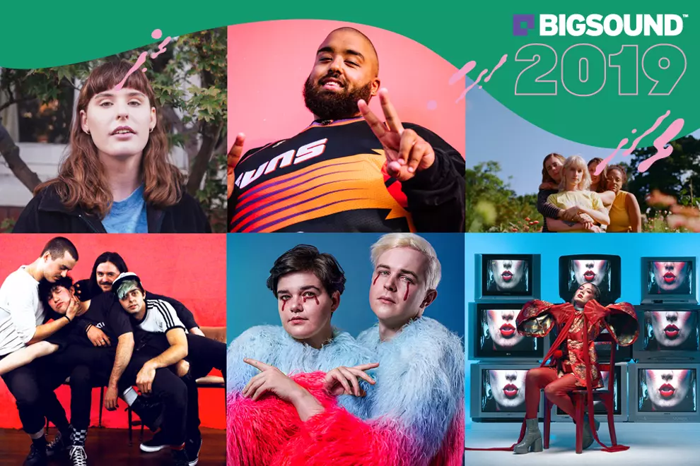 Clockwise from top left: Nancie Schipper, Adrian Eagle, The Buoys, Jaguar Jonze, Cry Club, Bakers Eddy