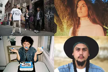 Clockwise from top left: The Chats, Milan Ring, Kahl Wallis, Baby Blue