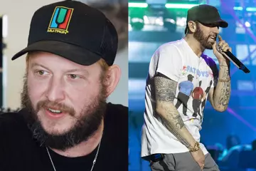 Vernon (left) and Eminem (right, pic by Jeremy Deputat)