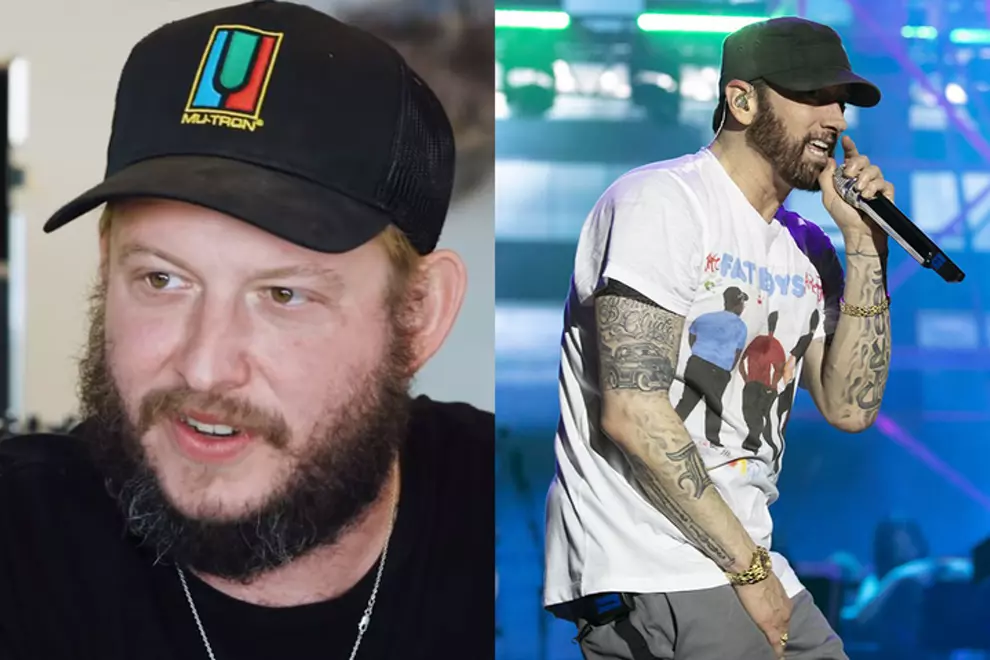 Vernon (left) and Eminem (right, pic by Jeremy Deputat)