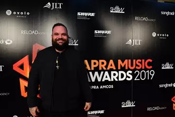 Briggs @ the 2019 APRA Awards. Pic by Tony Mott