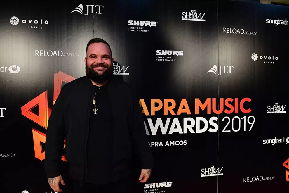 Briggs @ the 2019 APRA Awards. Pic by Tony Mott