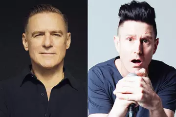 L-R: Bryan Adams, Wil Anderson