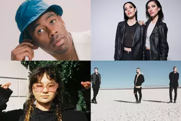 Clockwise L-R: Tyler, The Creator, The Veronicas, RÜFÜS DU SOL, Mallrat