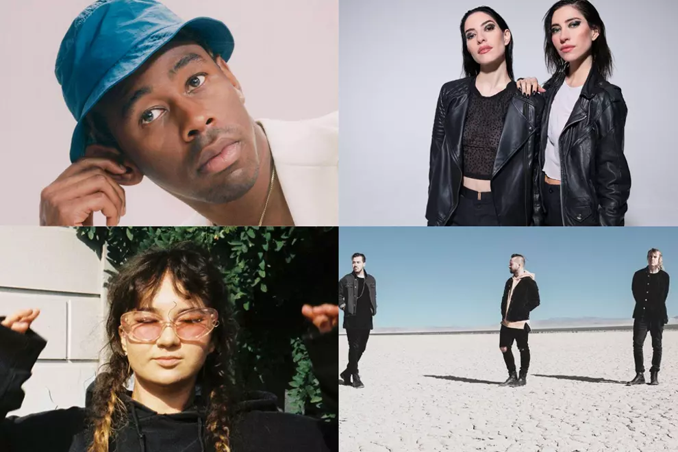 Clockwise L-R: Tyler, The Creator, The Veronicas, RÜFÜS DU SOL, Mallrat