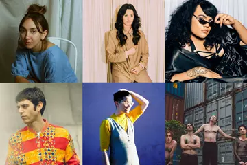 L to R, clockwise: Alice Skye, Jess Ribeiro (pic by Georgia Wallace), Miss Blanks, These New South Wales, Evelyn Ida Morris, Ryan Downey