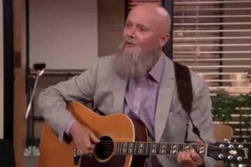 Creed Bratton in 'The Office' finale. Pic via YouTube