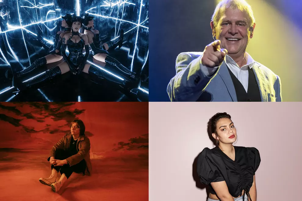 C'wise from top left: Halsey, John Farnham, Thelma Plum, Lewis Capaldi