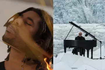 Flying Lotus (pic by Renata Raksha) and Ludovico Einaudi (pic by Greenpeace/Pedro Armestre)