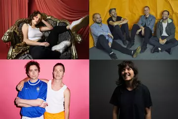 Clockwise from left: King Princess, Luca Brasi (pic by Kane Hibberd), Courtney Barnett (pic by Ian Laidlaw), The Presets