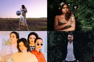 Clockwise from top left: Asha Jefferies, Emily Wurramura, Jack Carty, Pink Matter