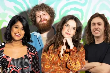 L to R: Avani Dias, Dave Woodhead, Lucy Smith, Bryce Mills (Dias, Woodhead & Smith pic by Cole Bennetts)