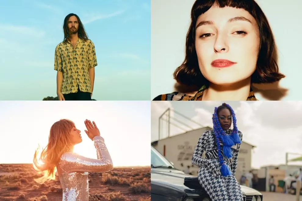 Clockwise from top left: Tame Impala (Neil Krug), Stella Donnelly (Helge Brekke), Sampa The Great, Jessica Mauboy