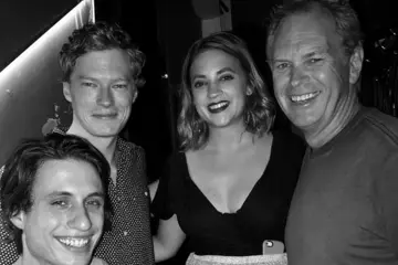 (L-R) Dominic Breen, Ed Prescott, Greta Stanley & Tim Prescott