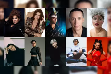 Clockwise from top left: Casey Donovan, Vanessa Amorosi, iOTA, Montaigne, Jaguar Jonze, Jordan-Ravi, Jack Vidgen, Diana Rouvas, Didirri