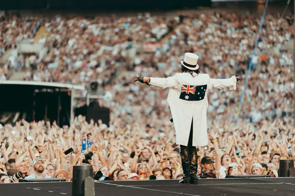 Alice Cooper during Fire Fight Australia (pic by Jared Leibowitz)