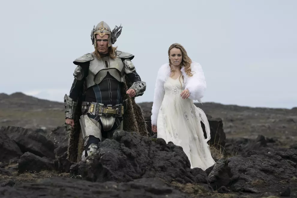 Will Ferrell and Rachel McAdams in 'Eurovision Song Contest: The Story Of Fire Saga'. Pic by Elizabeth Viggiano