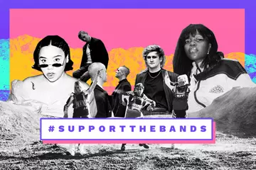 L to R: Kira Puru, Johnny Hunter (pic by James Adams), Tkay Maidza. Front: Alice Ivy, imbi the girl, BOI