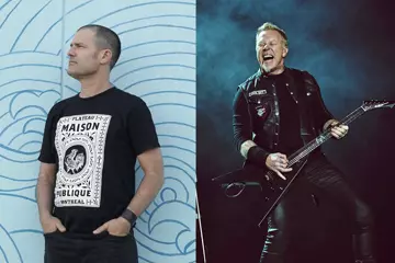 Joey Cape and James Hetfield (pic by Andy Boyle)