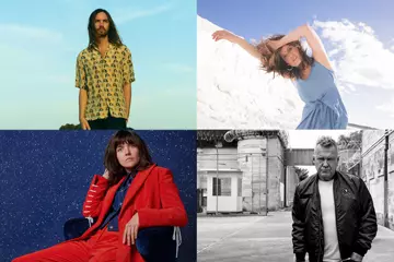 C’wise from top left: Tame Impala (pic by Neil Krug), Missy Higgins (Pic by Cybele Malinowski), Jimmy Barnes, Courtney Barnett (pic by Mia Mala McDonald)
