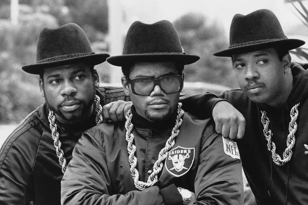 Jam Master Jay (left) with Run-DMC