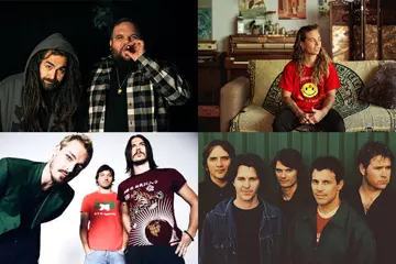 Clockwise from top left: AB Original, Tash Sultana (pic by Dara Munnis), Powderfinger, Silverchair