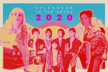 From L to R: Alice Ivy, Sampa The Great, The Strokes, Flume, Midnight Oil