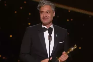 Waititi during his acceptance speech