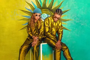 Sultana (left) with Jerome Farah (right). Pic by Giulia McGauran