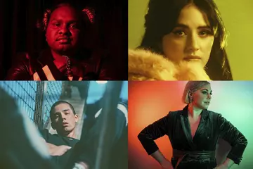 C’wise from top left: Baker Boy, Tia Gostelow, Greta Ziller, Taka Perry