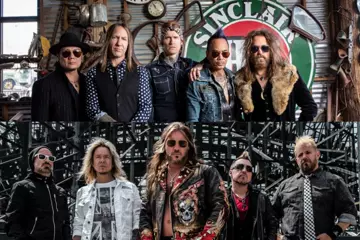 Buckcherry (top) and Fozzy (bottom) will tour across Aus next Feb