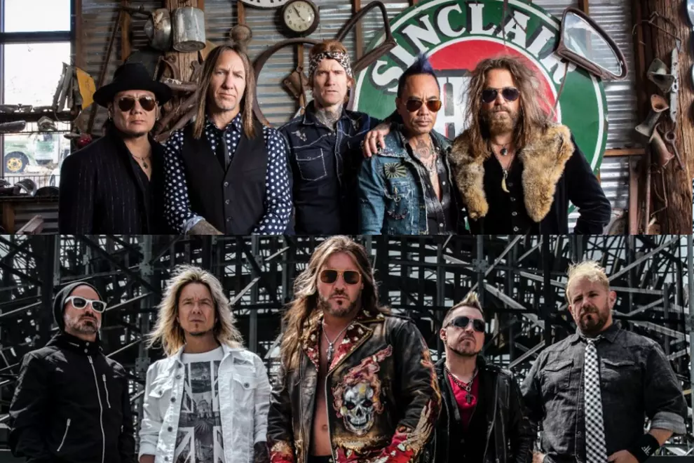Buckcherry (top) and Fozzy (bottom) will tour across Aus next Feb