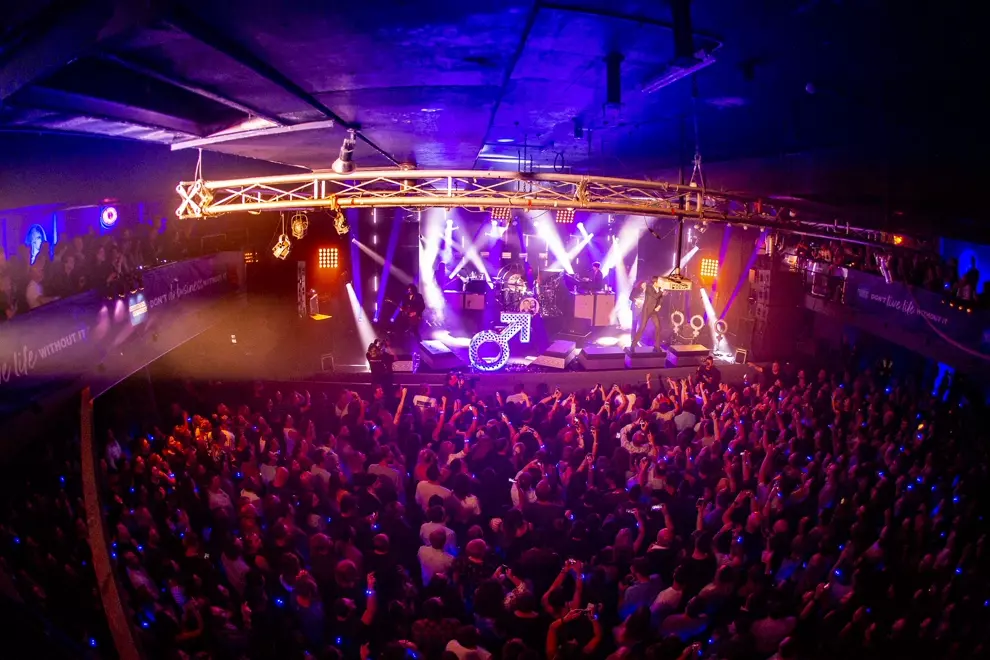 The Killers performing at Selina's, 2018.