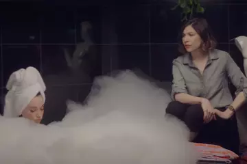 Clark & Brownstein in 'The Nowhere Inn' (pic via YouTube)