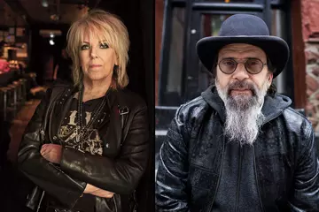 Lucinda Williams (pic by Danny Clinch) and Steve Earle